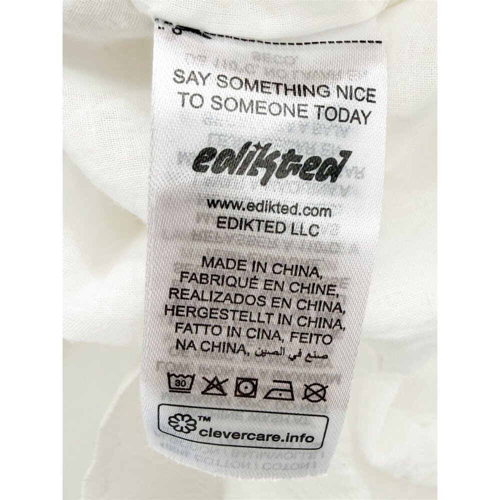 edikted Lenore Cupped Mini White Dress NEW XS - Picture 8 of 12